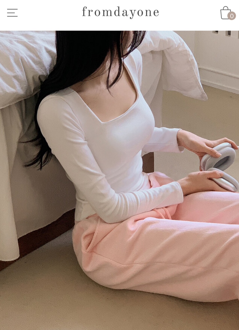 UNA/THE MAY韓國直郵女裝新品推薦真品時尚熱賣人氣長袖T恤THEMAY/UNA長袖T恤圖色4