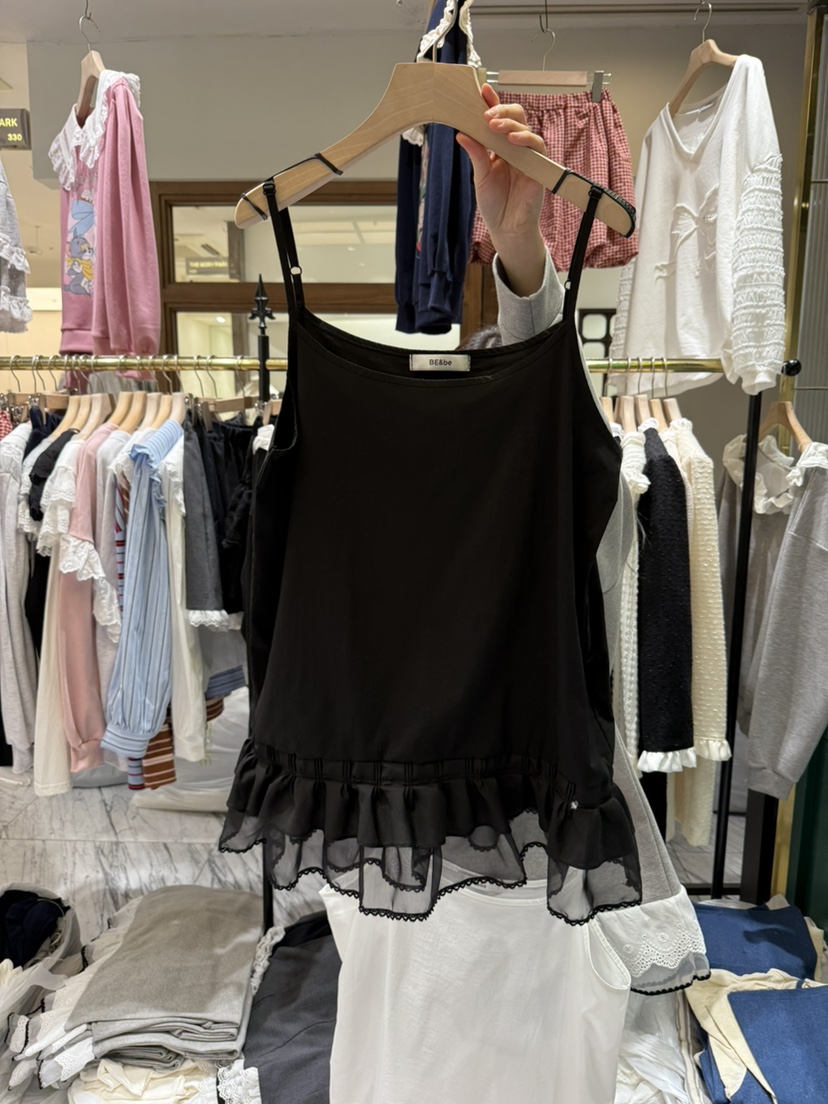 BE&amp;BE韓國代購女裝新品時尚25春夏職業休閑熱賣吊帶背心BE&be吊帶/背心圖色1