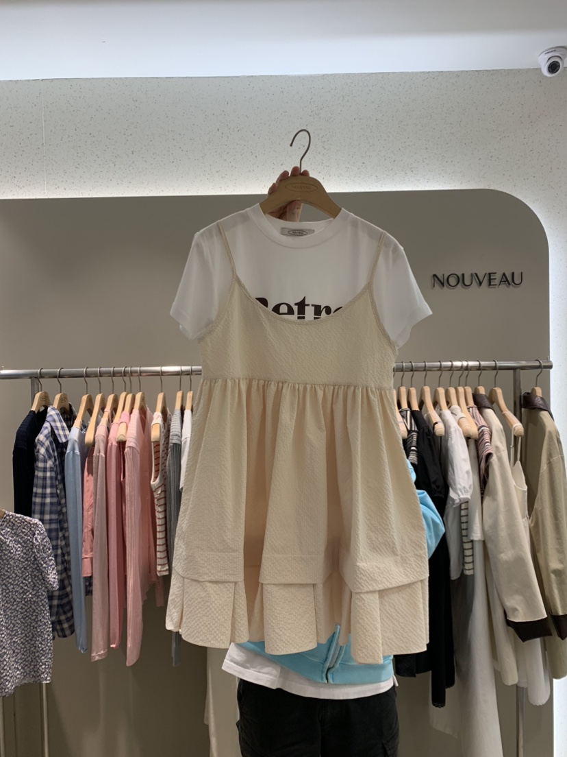 NOUVEAU韓國直郵女士新品推薦人氣真品休閑25春夏連衣裙不含內搭NOUVEAU連衣裙