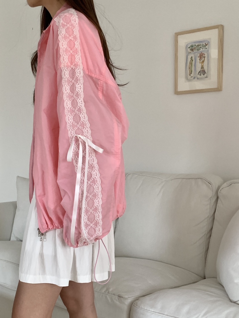 PARSLEY韓國代購女裝新品人氣真品職業時尚休閑推薦夾克蕾絲Daze夾克