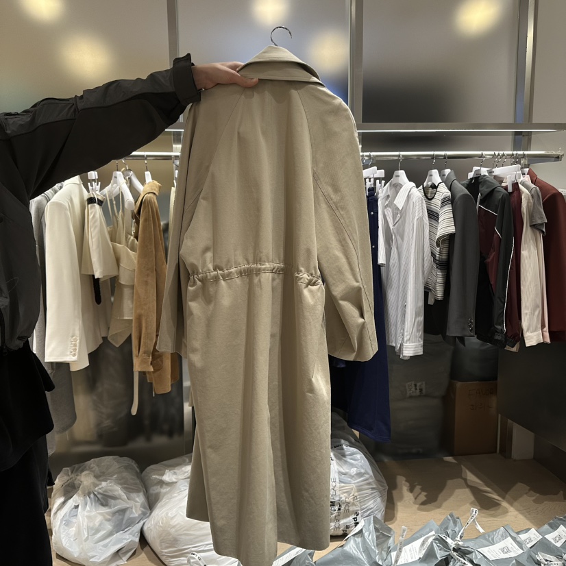 FAVOR-P韓國代購女裝新品人氣熱賣時尚25春夏推薦長款風衣FAVOR長款風衣