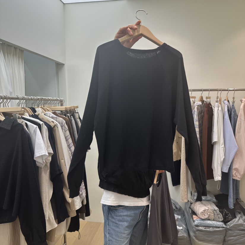 BLENDING-p韓國直郵女裝新品時尚真品休閑熱賣職業長袖T恤BLENDING長袖T恤