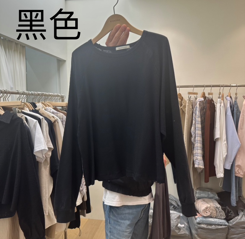 BLENDING-p韓國直郵女裝新品時尚真品休閑熱賣職業長袖T恤BLENDING長袖T恤