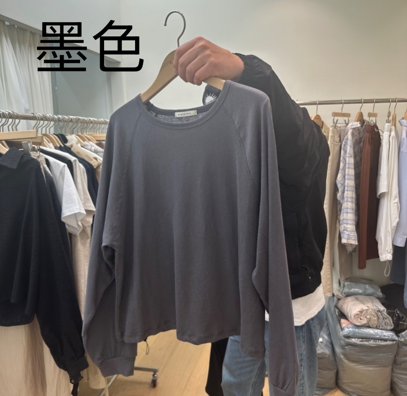 BLENDING-p韓國直郵女裝新品時尚真品休閑熱賣職業長袖T恤BLENDING長袖T恤圖色2
