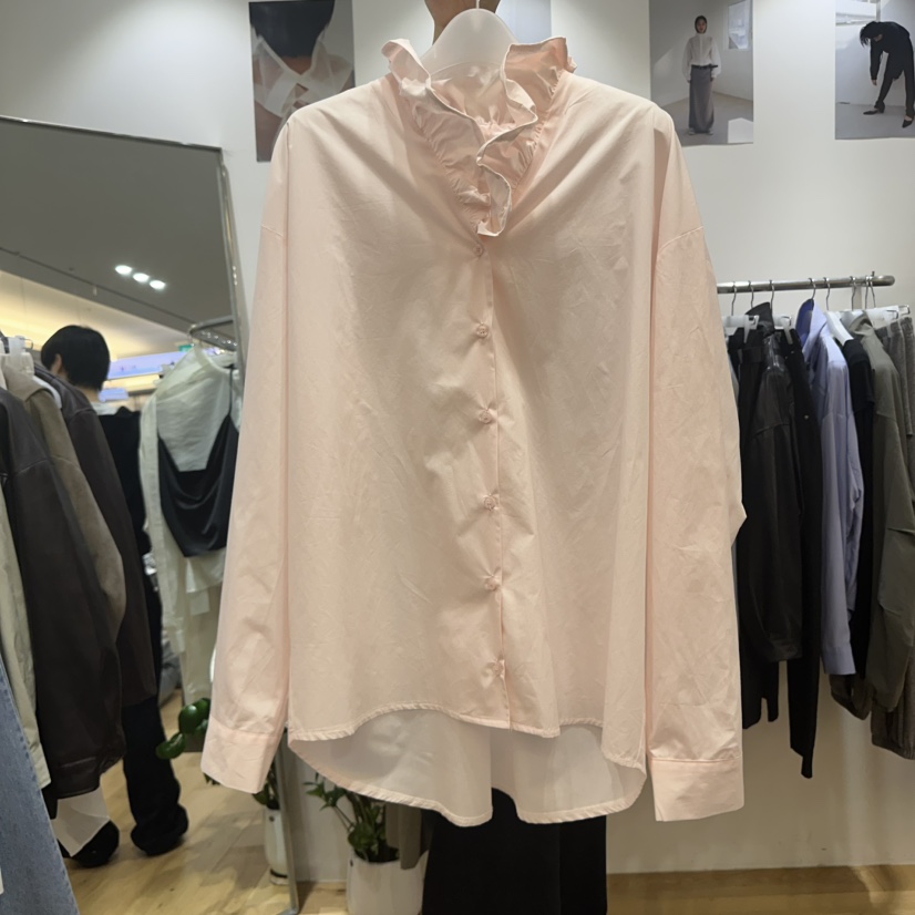 MAINT東大門代購女裝新款25春夏推薦人氣職業休閑襯衫蕾絲衫BOHEME襯衫/蕾絲衫圖色1