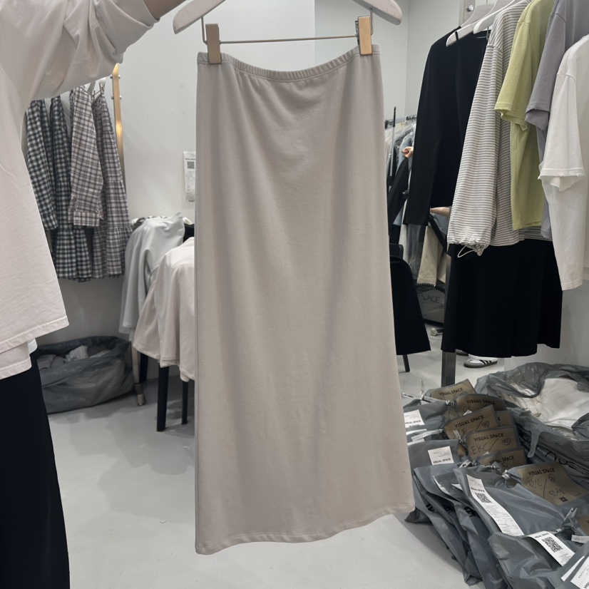 VISUAL SPACE東大門實拍女士新款休閑熱賣時尚真品25春夏長裙VISUAL SPACE長裙
