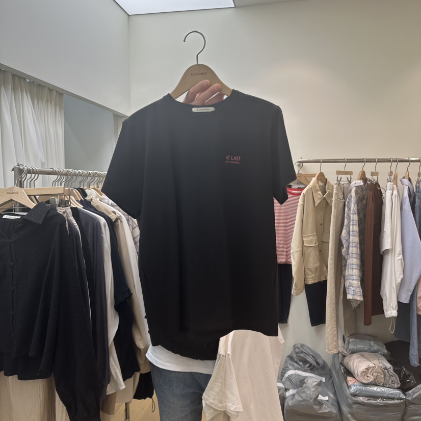 BLENDING-p東大門直郵女士新款職業休閑熱賣25春夏真品T恤BLENDINGT恤圖色2