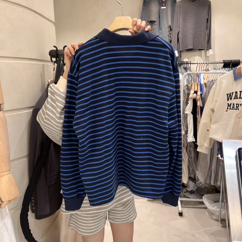 SALONDEMAG東大門直郵女士新款熱賣25春夏時尚人氣休閑長袖T恤SALONDEMAG長袖T恤