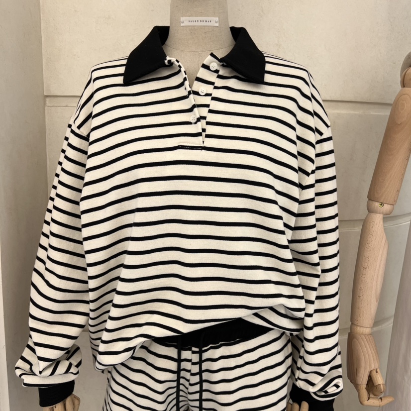 SALONDEMAG東大門直郵女士新款熱賣25春夏時尚人氣休閑長袖T恤SALONDEMAG長袖T恤圖色1