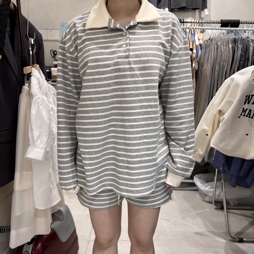 SALONDEMAG東大門直郵女士新款熱賣25春夏時尚人氣休閑長袖T恤SALONDEMAG長袖T恤圖色2