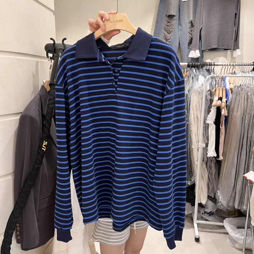 SALONDEMAG東大門直郵女士新款熱賣25春夏時尚人氣休閑長袖T恤SALONDEMAG長袖T恤圖色3