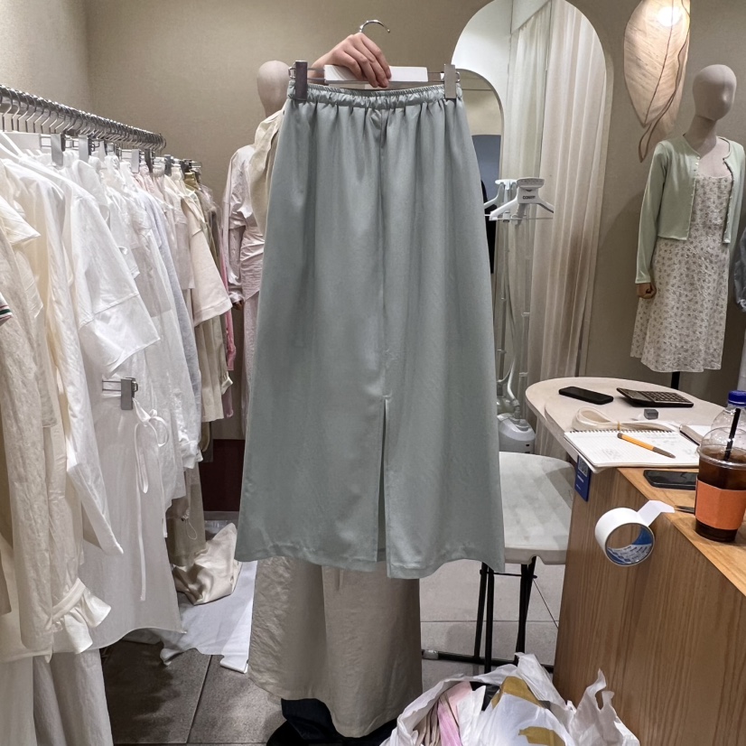 BROCCOLISALAD韓國直郵女士新品時尚推薦休閑人氣半身裙中短裙BROCCOLISALAD半身裙/中短裙