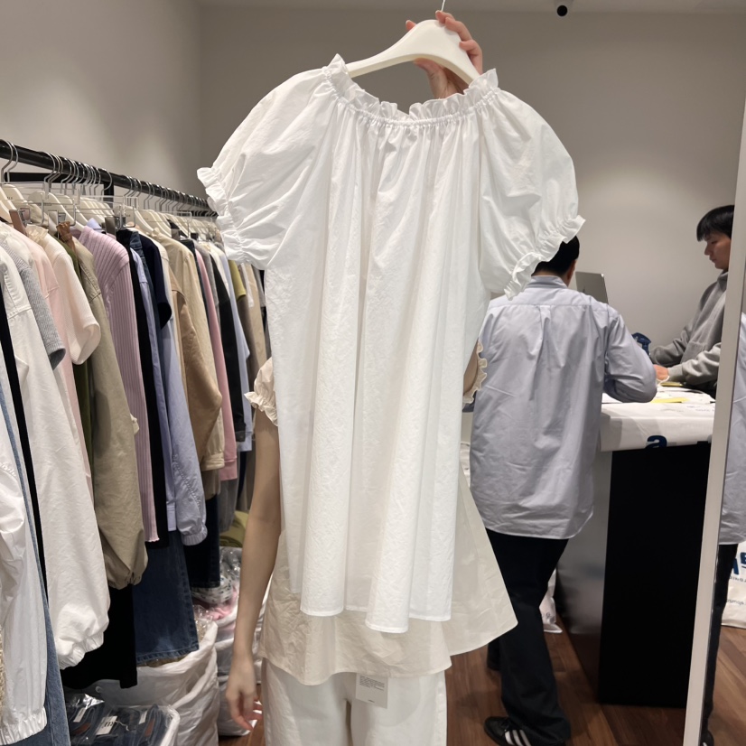 GABRIELLE東大門實拍女士新款熱賣25春夏推薦人氣襯衫蕾絲衫GABRIELLE襯衫/蕾絲衫