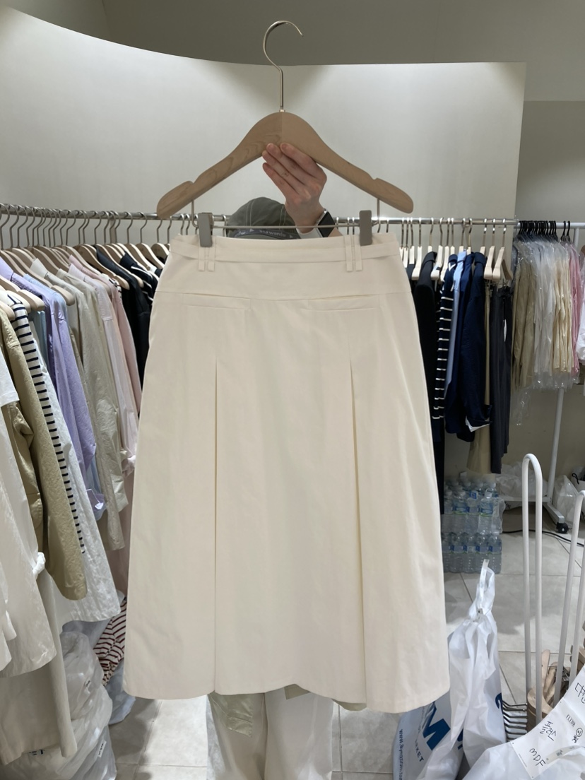 FLEUR-P韓國直郵女士新品熱賣人氣職業半身裙中短裙含腰帶FLEUR半身裙/中短裙