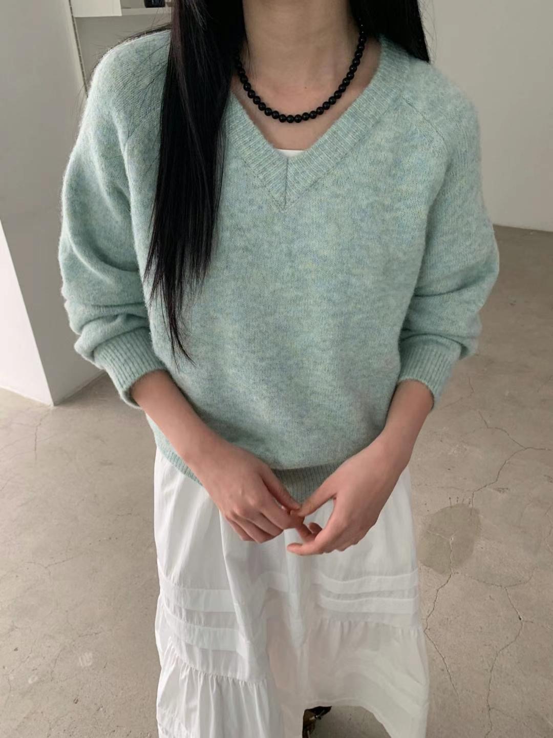 M.STORY韓國直郵女士新品熱賣25春夏推薦職業真品時尚針織衫M.STORY針織衫圖色1