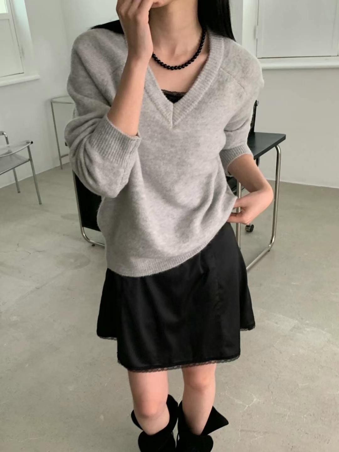 M.STORY韓國直郵女士新品熱賣25春夏推薦職業真品時尚針織衫M.STORY針織衫圖色4