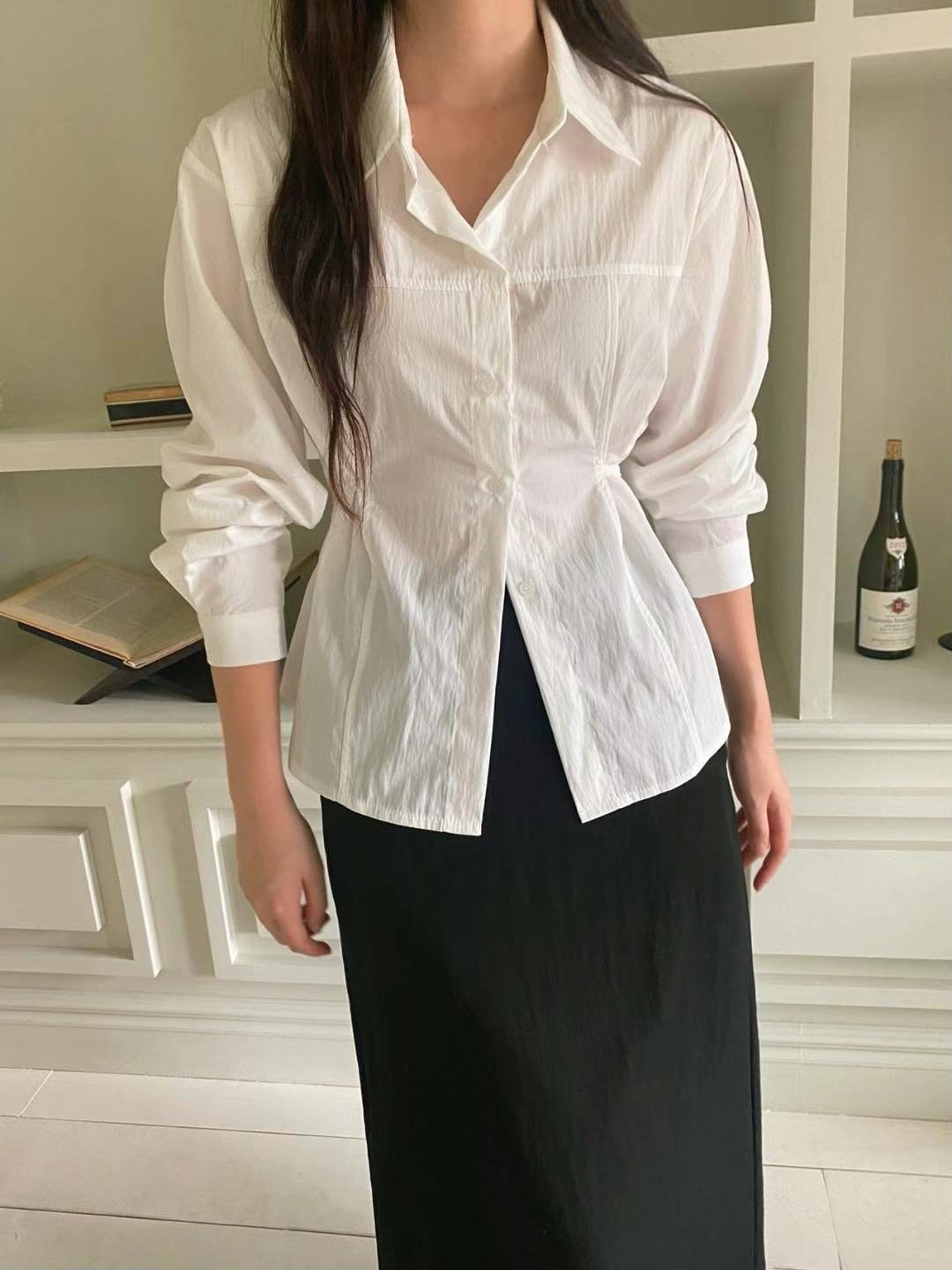 M.STORY韓國直郵女士新款25春夏時尚真品職業休閑襯衫蕾絲衫M.STORY襯衫/蕾絲衫圖色3
