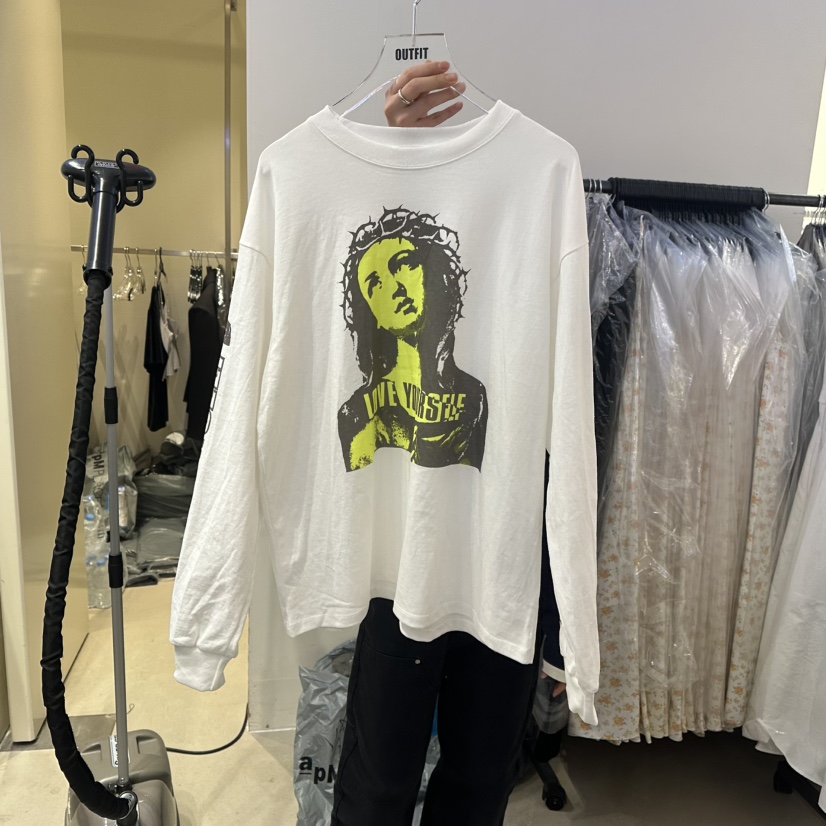 OUTFIT韓國直郵㊣女裝新品休閑25春夏熱賣推薦時尚職業長袖T恤OUTFIT長袖T恤