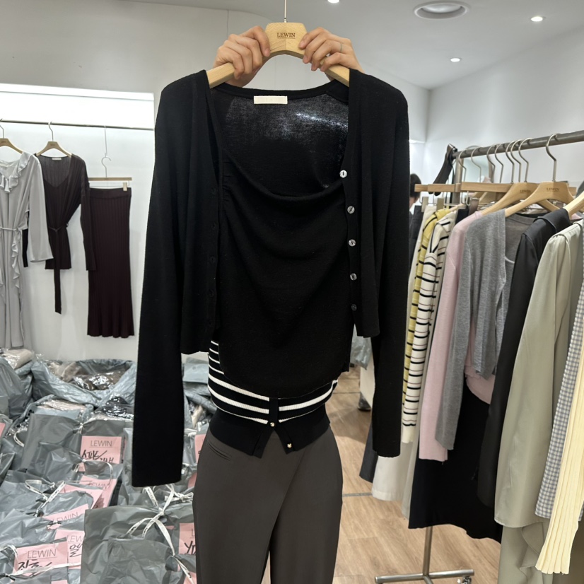 LEWIN韓國直郵㊣東大門實拍女裝新品職業人氣25春夏休閑套裝LEWIN套裝圖色4