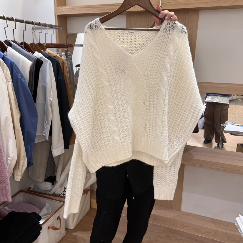 NEVER.1韓國㊣直郵東大門代購女裝新品休閑推薦熱賣針織衫NEVER.1針織衫