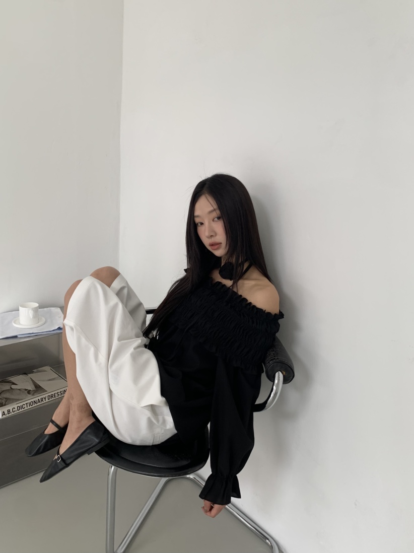 MURMUR韓國㊣直郵東大門代購女裝新款人氣時尚休閑襯衫蕾絲衫MURMUR襯衫/蕾絲衫
