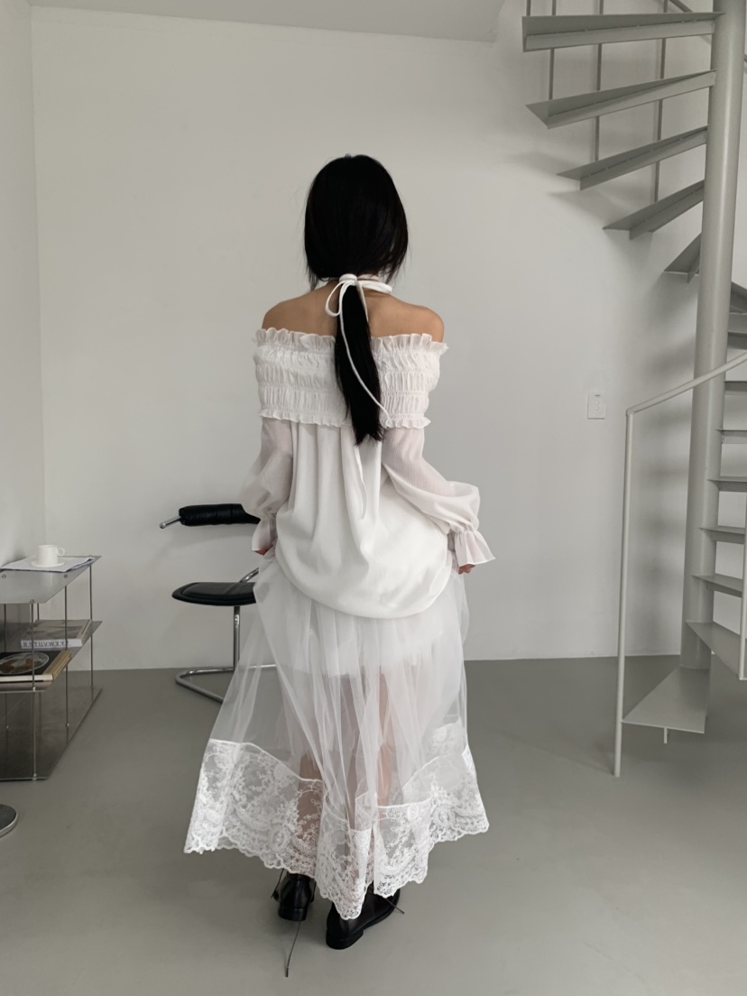 MURMUR韓國㊣直郵東大門代購女裝新款人氣時尚休閑襯衫蕾絲衫MURMUR襯衫/蕾絲衫