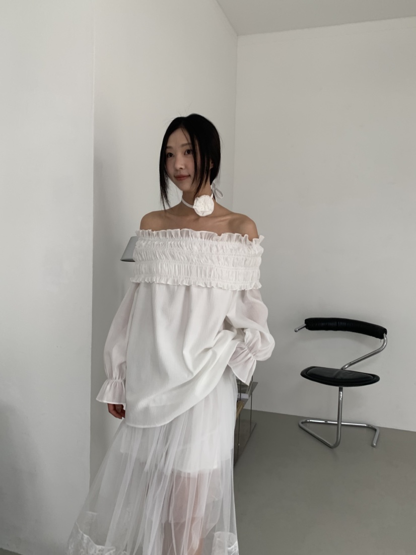 MURMUR韓國㊣直郵東大門代購女裝新款人氣時尚休閑襯衫蕾絲衫MURMUR襯衫/蕾絲衫