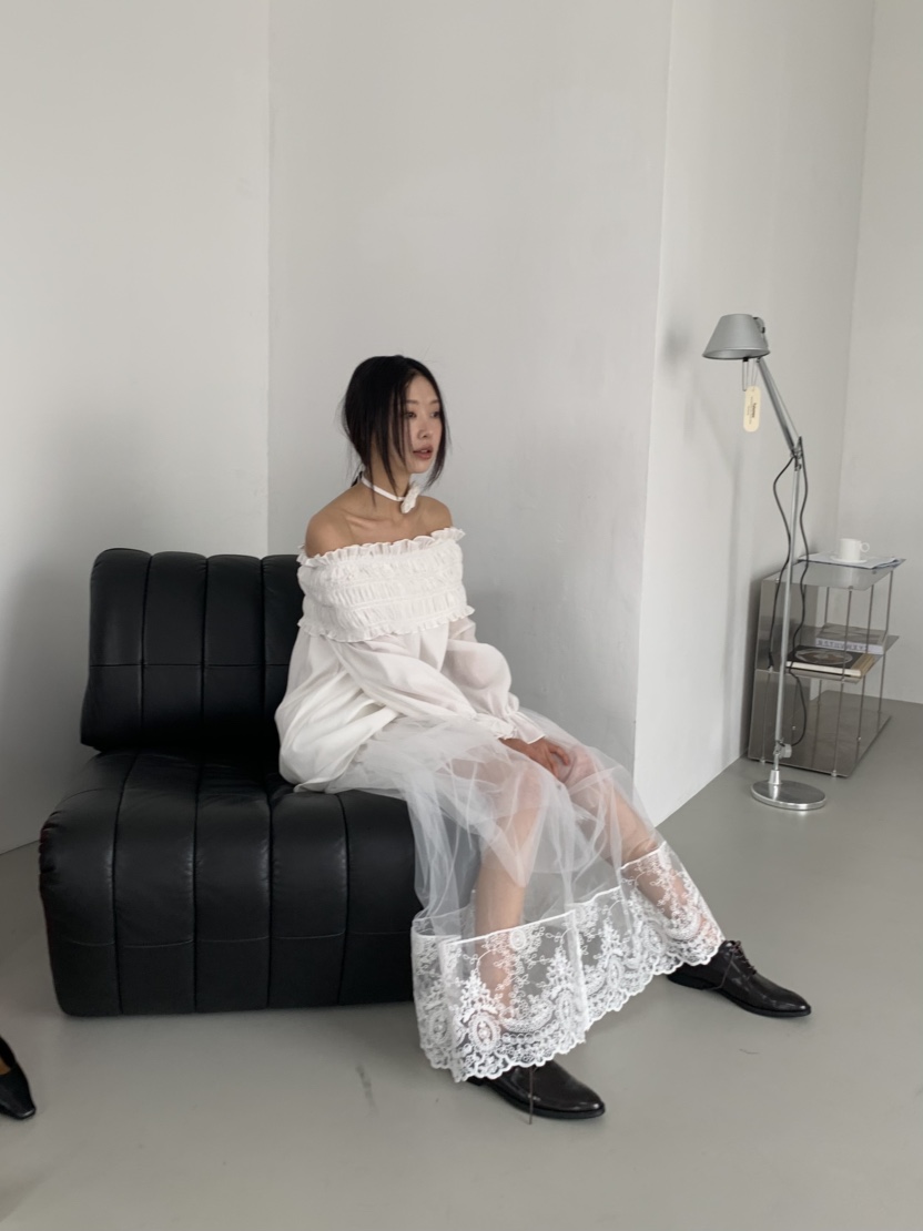 MURMUR韓國㊣直郵東大門代購女裝新款人氣時尚休閑襯衫蕾絲衫MURMUR襯衫/蕾絲衫