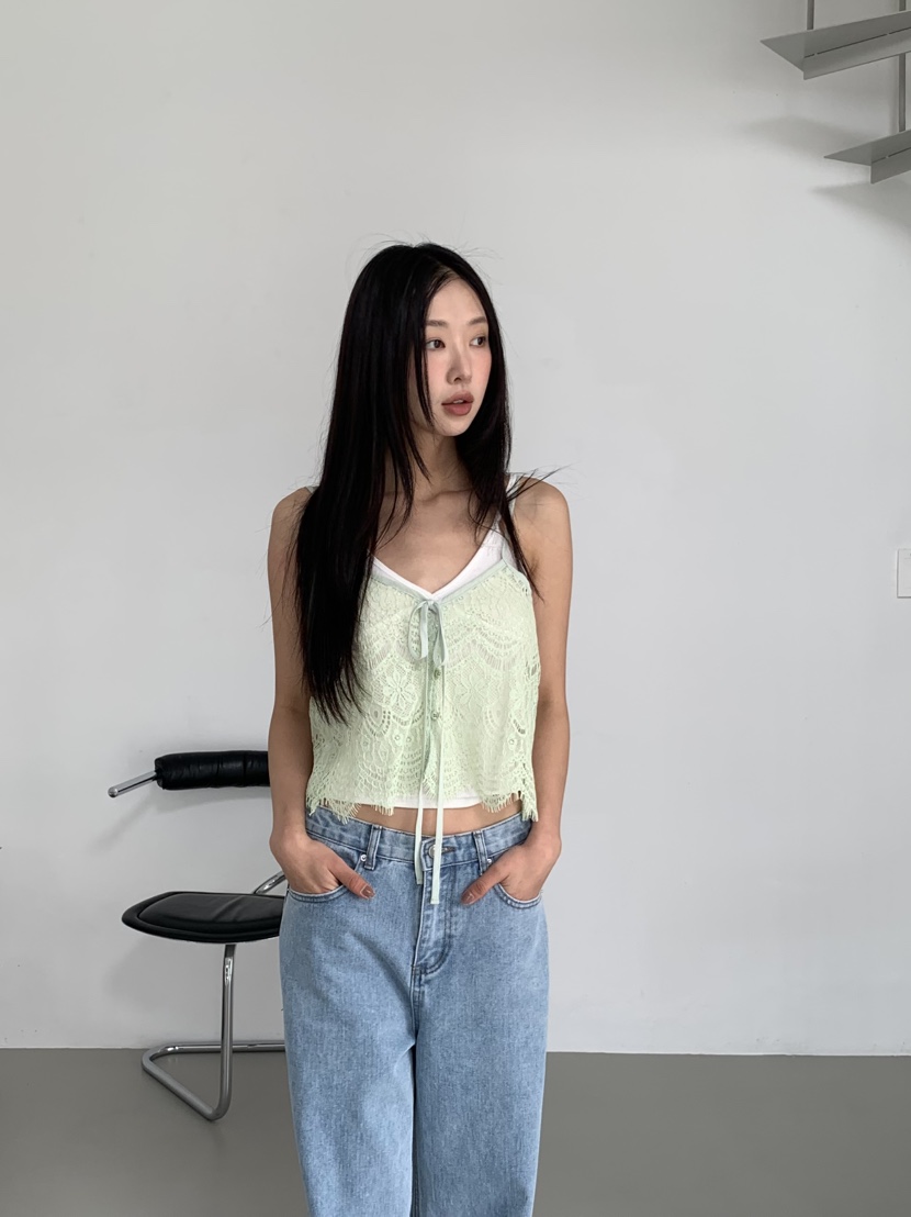 MURMUR韓國直郵㊣女裝新款休閑熱賣時尚人氣25春夏吊帶背心MURMUR吊帶/背心