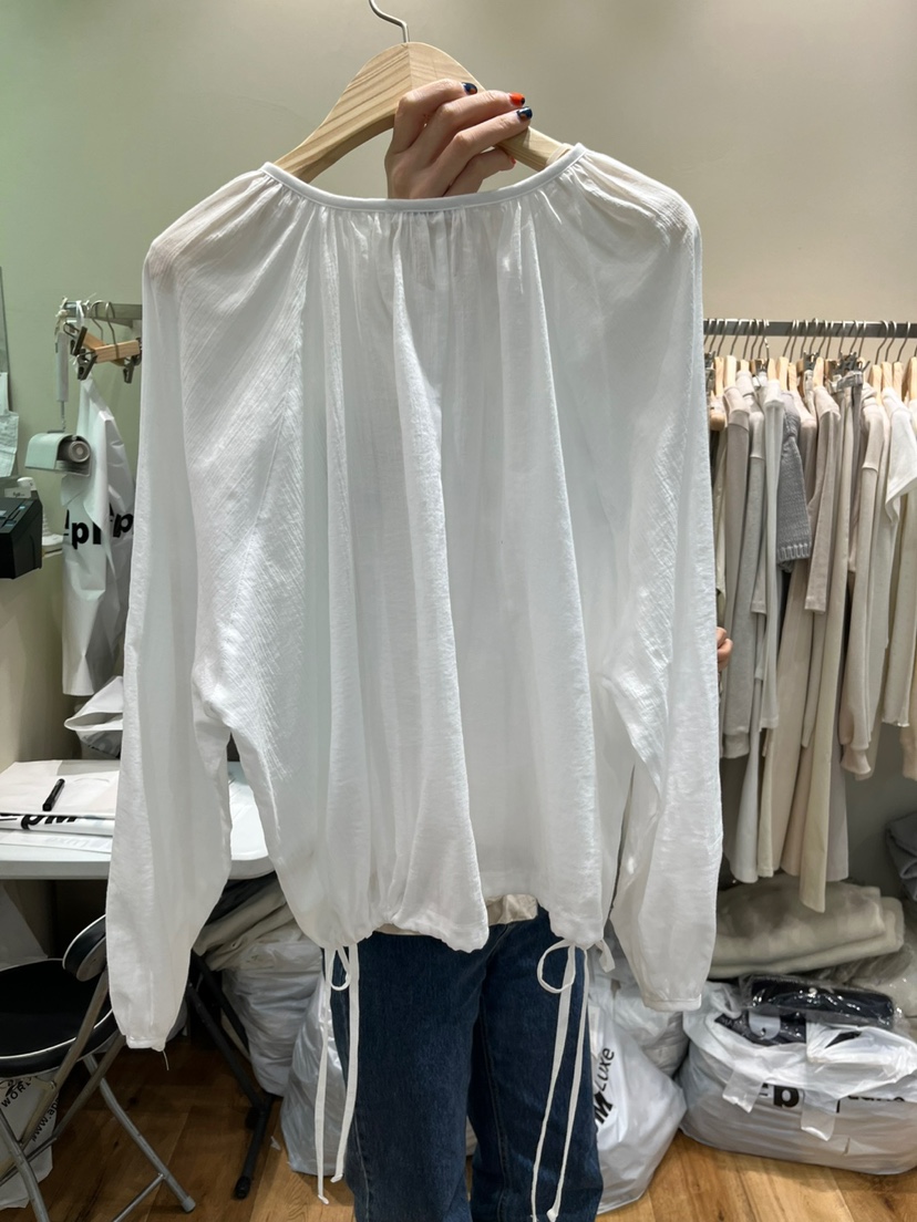 BLEECKER直郵韓國代購㊣女裝新品推薦休閑熱賣25春夏襯衫蕾絲衫BLEECKER襯衫/蕾絲衫