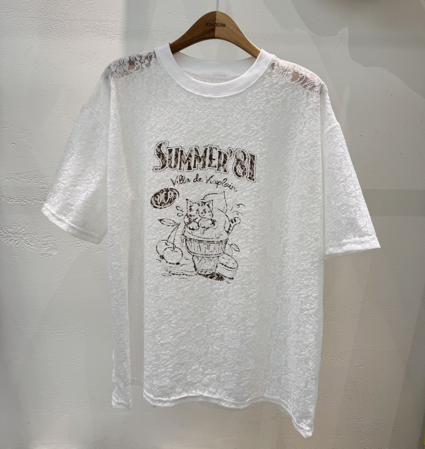 LOVABLE韓國㊣直郵東大門代購女裝新品職業時尚人氣25春夏T恤LOVABLET恤圖色2