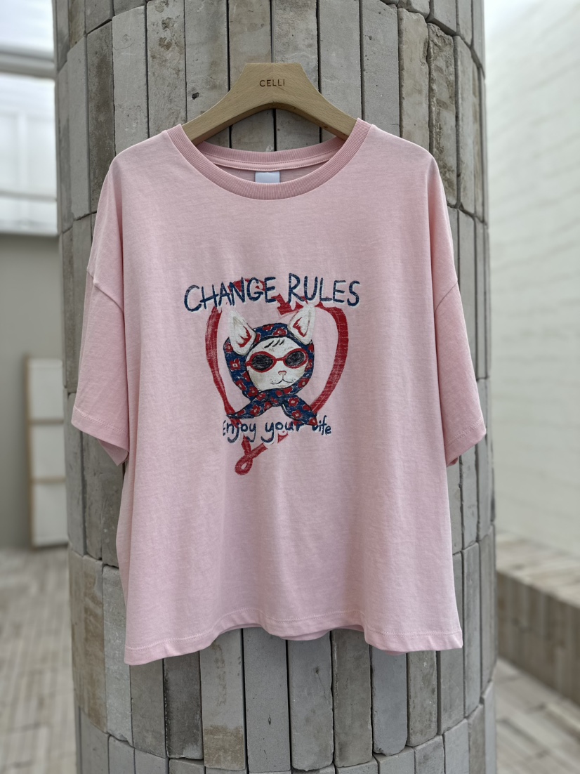 CELLI韓國㊣直郵東大門代購女裝新品職業熱賣休閑推薦人氣T恤CELLIT恤圖色3