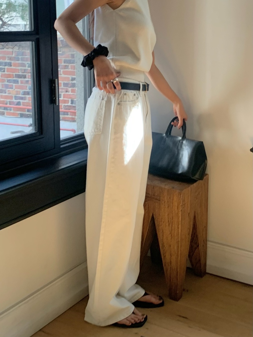 BLEECKER直郵韓國代購㊣女裝新款人氣推薦25春夏熱賣休閑褲BLEECKER休閑褲