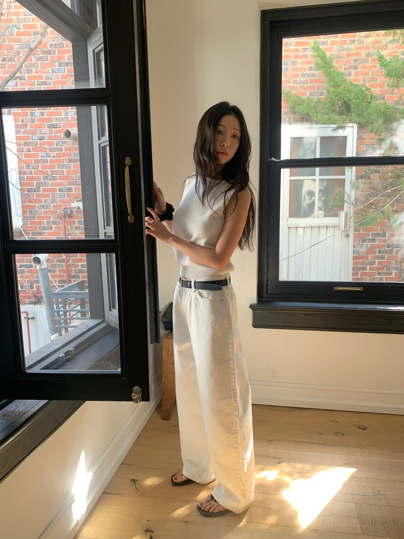 BLEECKER直郵韓國代購㊣女裝新款人氣推薦25春夏熱賣休閑褲BLEECKER休閑褲