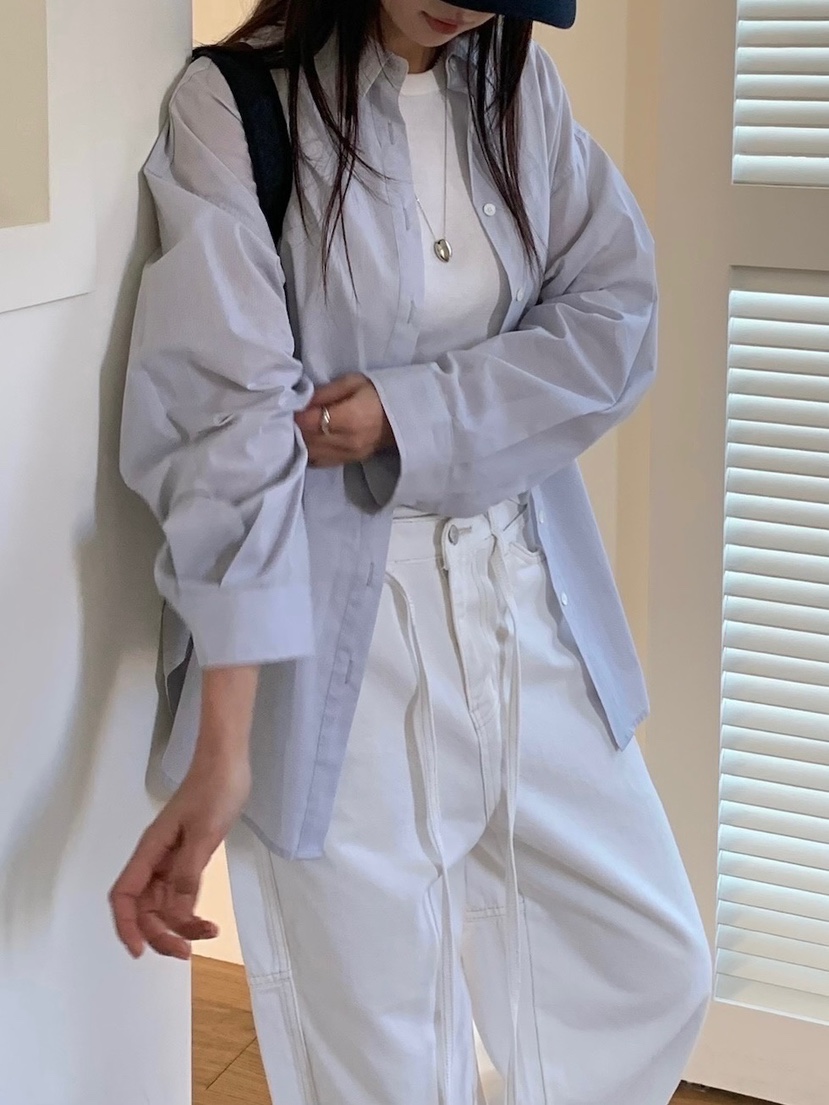 BLEECKER韓國㊣直郵東大門代購女裝新款人氣休閑襯衫蕾絲衫BLEECKER襯衫/蕾絲衫