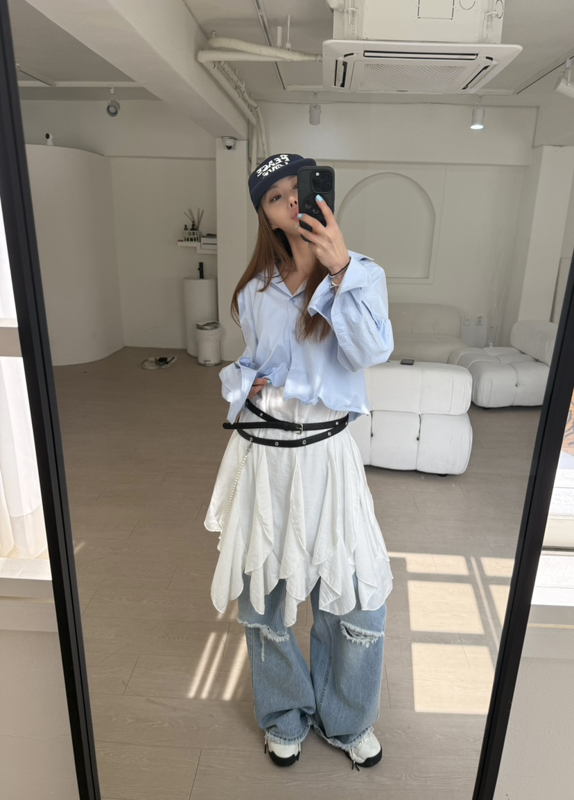 JIMMY韓國㊣直郵東大門代購女裝新款休閑25春夏連衣裙可愛的JIMMY/REMAKE連衣裙