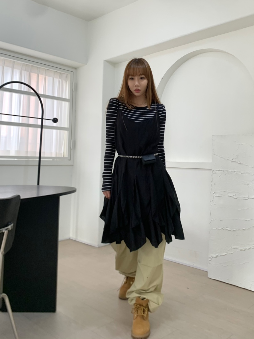 JIMMY韓國㊣直郵東大門代購女裝新款休閑25春夏連衣裙可愛的JIMMY/REMAKE連衣裙