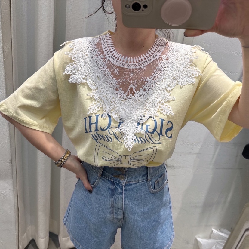 LOVABLE直郵韓國代購㊣女裝新品推薦休閑職業25春夏人氣T恤LOVABLET恤