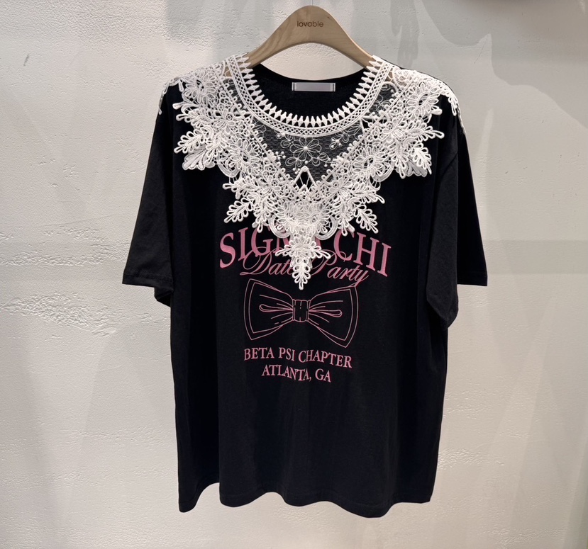 LOVABLE直郵韓國代購㊣女裝新品推薦休閑職業25春夏人氣T恤LOVABLET恤圖色3