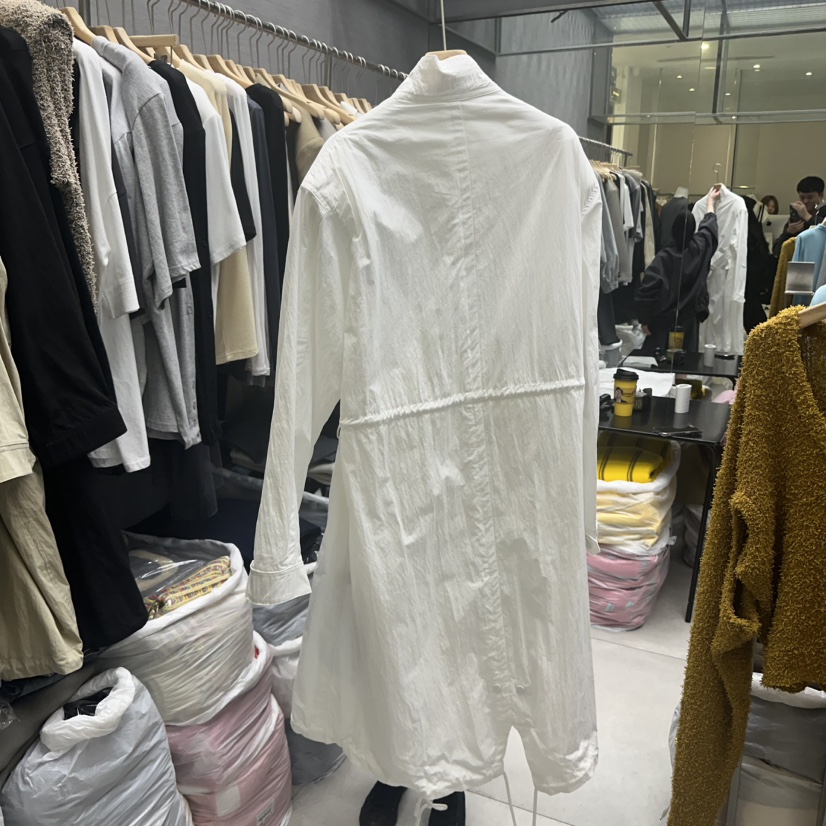 UOOV直郵韓國代購㊣女裝新品25春夏熱賣職業人氣休閑長款風衣UOOV長款風衣
