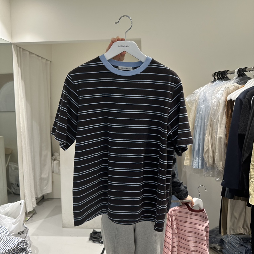 LORING RE I韓國直郵㊣東大門實拍女裝新品25春夏熱賣T恤LORING RE-I/BARET恤圖色2