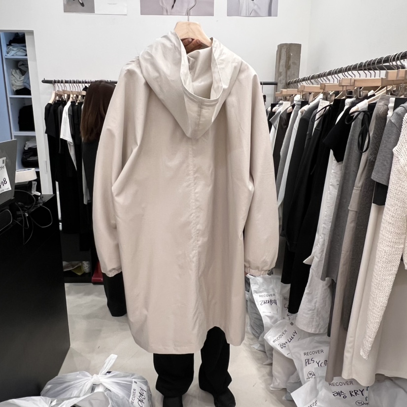 RECOVER-OT韓國直郵㊣女裝新品人氣休閑時尚推薦25春夏長款風衣RECOVER/MOMENT長款風衣圖色2