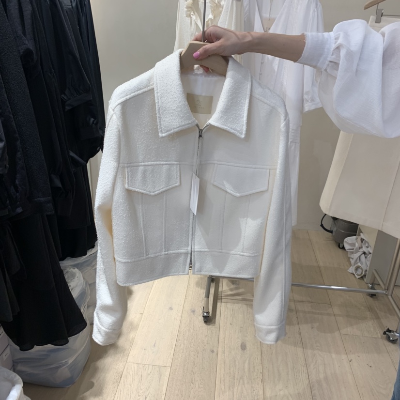 ARCHER韓國直郵㊣東大門實拍女裝新品休閑時尚夾克粗花呢短款ARCHER夾克