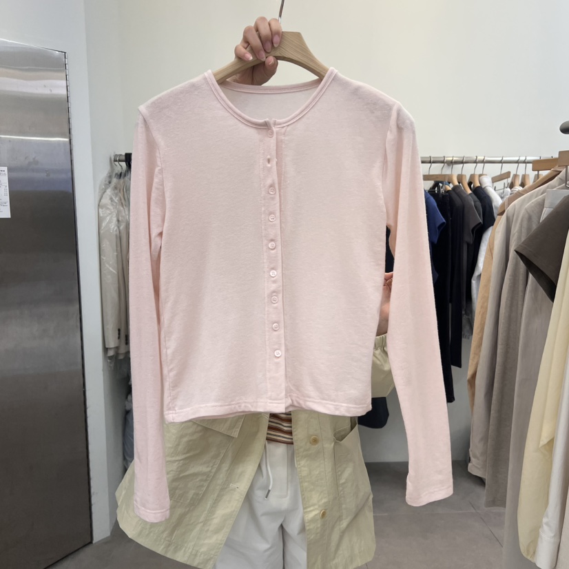 MOIBLE直郵韓國代購㊣女裝新品熱賣25春夏推薦時尚休閑長袖T恤MOIBLE長袖T恤圖色3