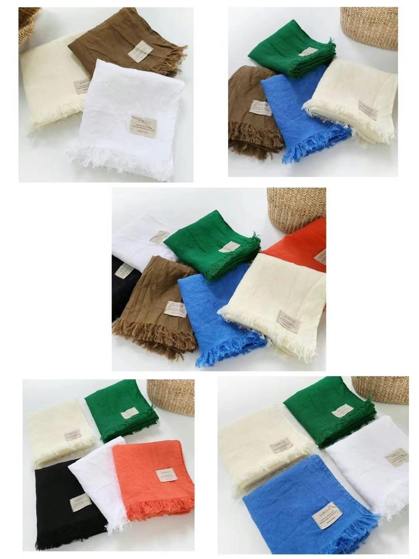 PUCO韓國直郵㊣東大門實拍女裝新品人氣時尚休閑圍巾披肩亞麻PUCO圍巾/披肩