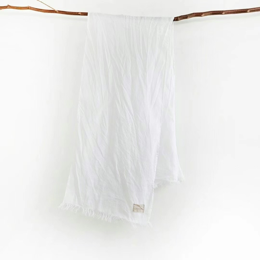 PUCO韓國直郵㊣東大門實拍女裝新品人氣時尚休閑圍巾披肩亞麻PUCO圍巾/披肩圖色1