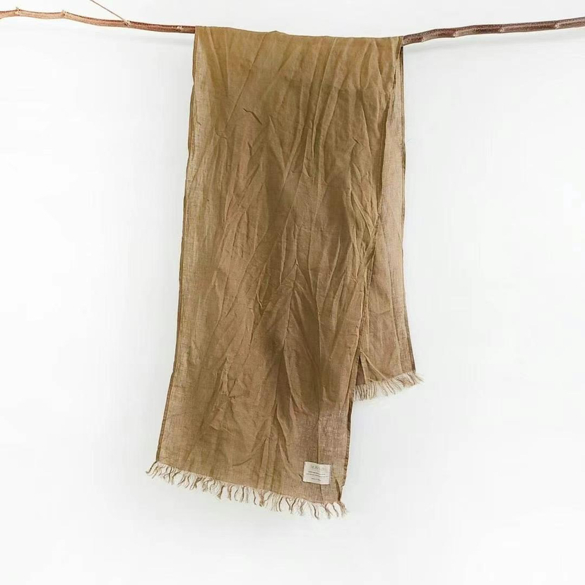 PUCO韓國直郵㊣東大門實拍女裝新品人氣時尚休閑圍巾披肩亞麻PUCO圍巾/披肩圖色5