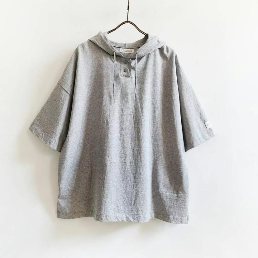 PUCO韓國直郵㊣女裝新款職業人氣熱賣休閑推薦25春夏T恤連帽PUCOT恤圖色1