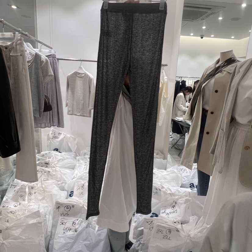 WOOD SAGE直郵韓國代購㊣女裝新品時尚休閑打底褲鯊魚褲修身WOOD SAGE打底褲/鯊魚褲