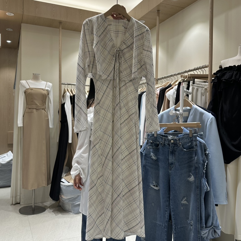 VINTAGE VIBE韓國直郵㊣女裝新品職業推薦時尚人氣25春夏連衣裙VINTAGE VIBE連衣裙